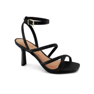 Sandalia de tiras taco fino