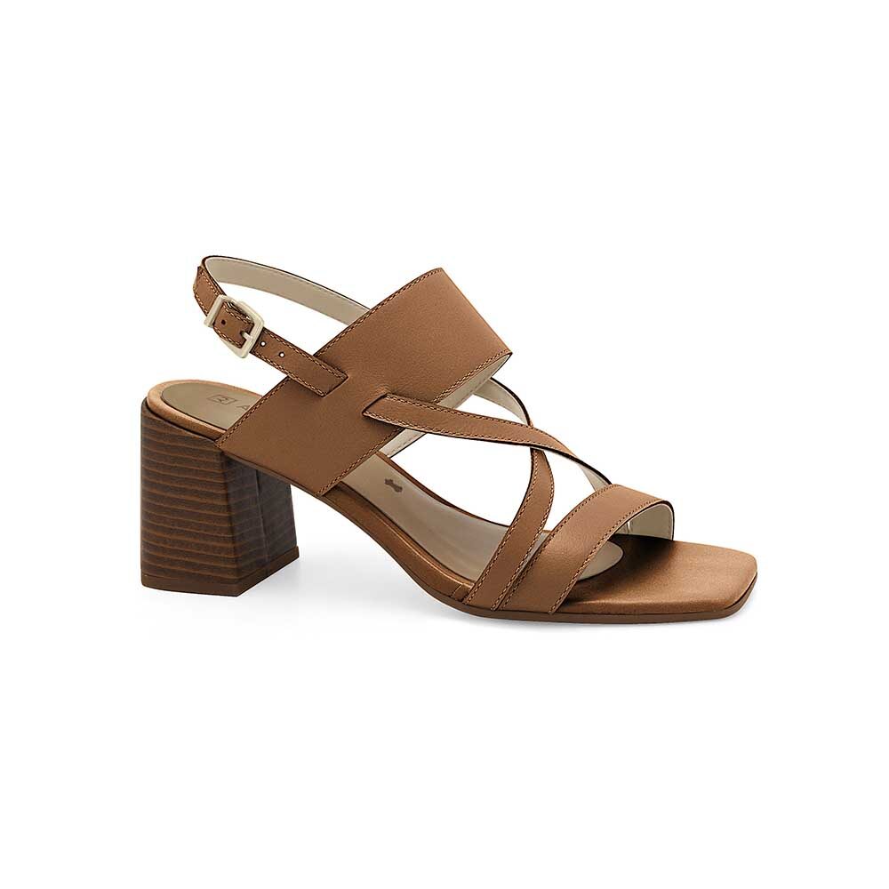 Ramarim Leather block heel sandal